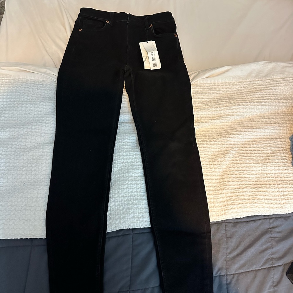 Zara high rise skinny jeans black